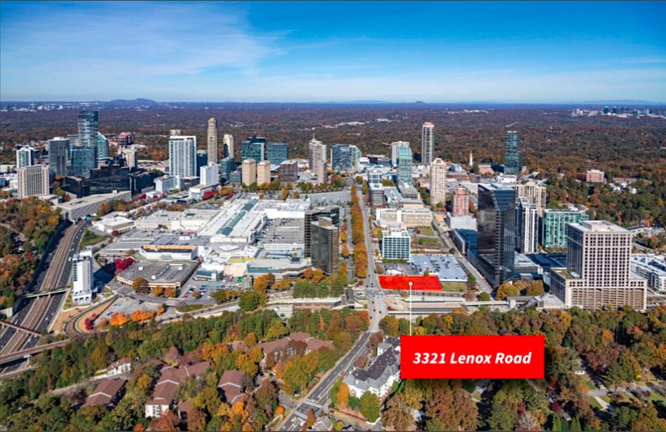 Plans emerge for tower lording over Lenox Road, a MARTA station